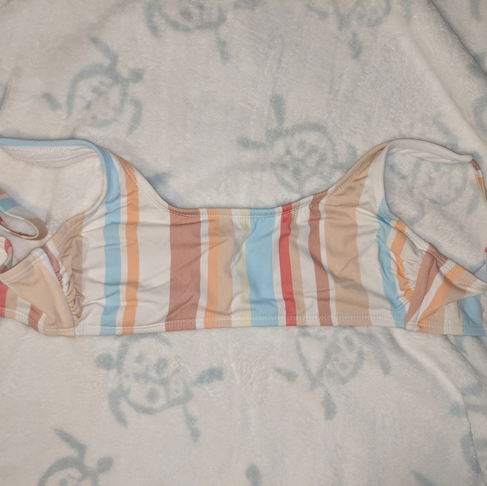 Pastel colored bathing suit top